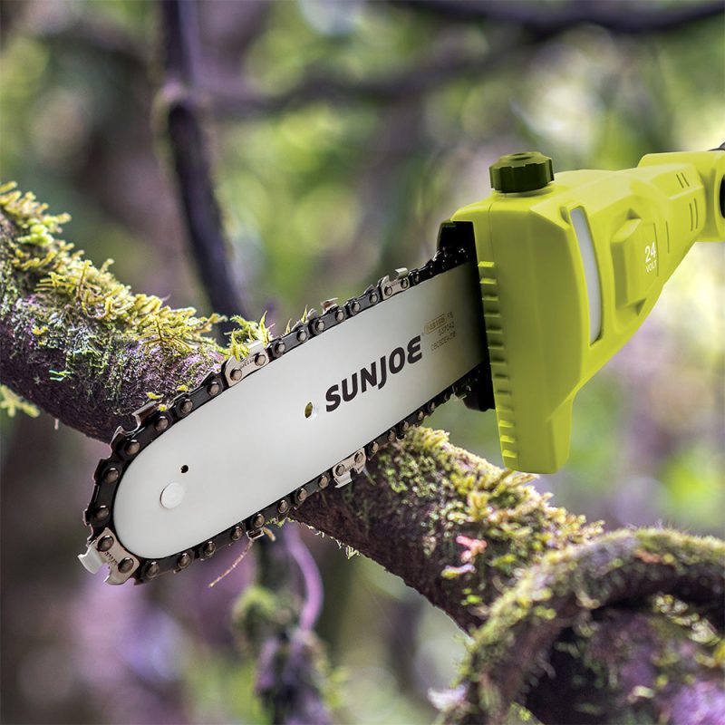 Sun Joe 24V-PS8-LTE 24-Volt* IONMAX Cordless Telescoping Pole Chainsaw Kit | 8-inch | W/ 2.0-Ah Battery + Charger - 图片 8