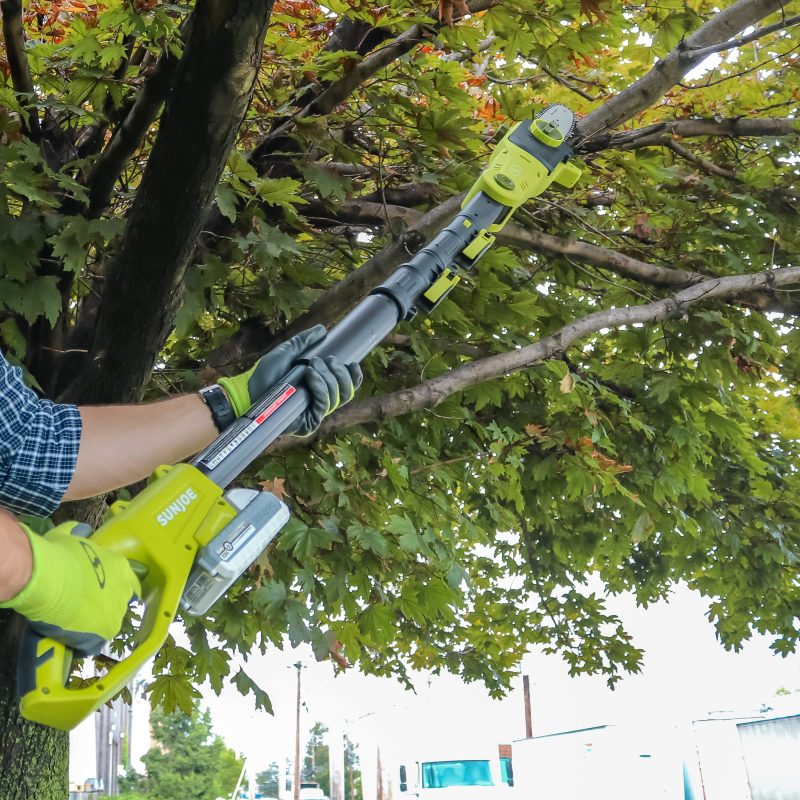Sun Joe 24V-PS8CMAX-LTE 24-Volt* IONMAX Cordless Telescoping Pole Chain Saw Kit | 8-inch | W/ Bonus Spare Chain, 2.0-Ah Battery + Charger - 图片 16