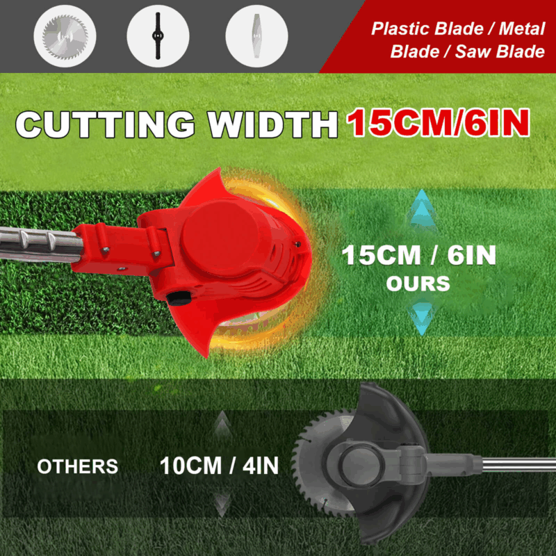 21V Cordless Electric Weed Wacker 6″ 3 In 1 W/ 2.0Ah Battery Reindeer RGL100 - Image 4
