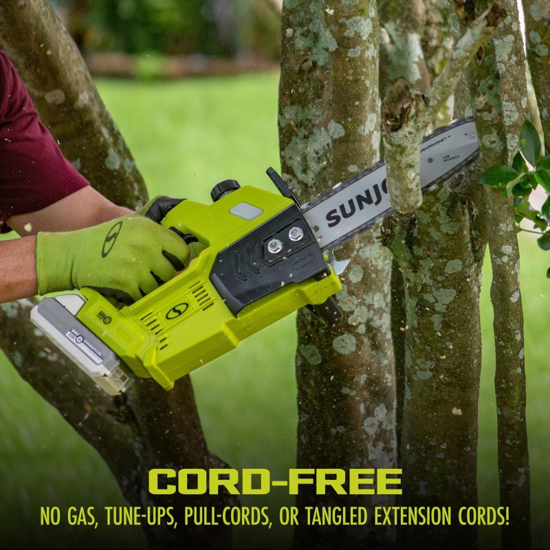 Sun Joe 24V-10CS-CT 24-Volt* IONMAX Cordless Chain Saw | 10-Inch | Tool Only - 图片 6