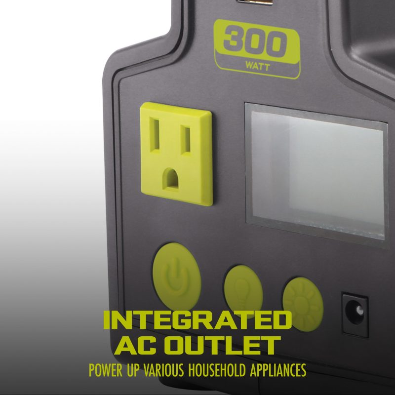 Sun Joe 24V-300WI-2AMP-KIT 24-Volt Cordless Powered Inverter Generator Power Station | W/ 2 x 2.0-Ah Batteries - 图片 13