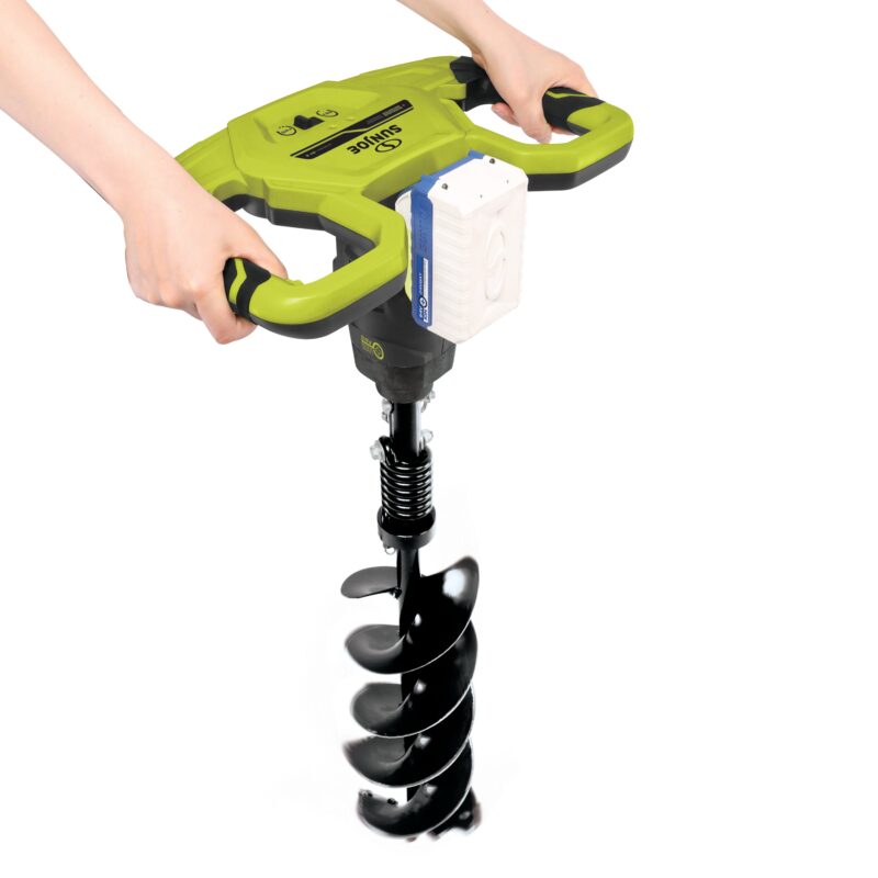 Sun Joe 24V-AGR100 24-Volt* IONMAX Cordless Earth Auger | 30" Drilling Depth | W/ 4.0-Ah Battery + Quick Charger - 图片 9