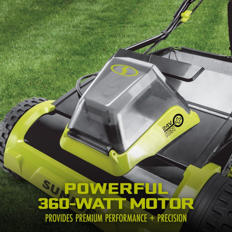 Sun Joe 24V-CRLM15-CT 24-Volt IONMAX Cordless Push Reel Mower W/ Collection Bag | 15-inch | Tool Only - 图片 6