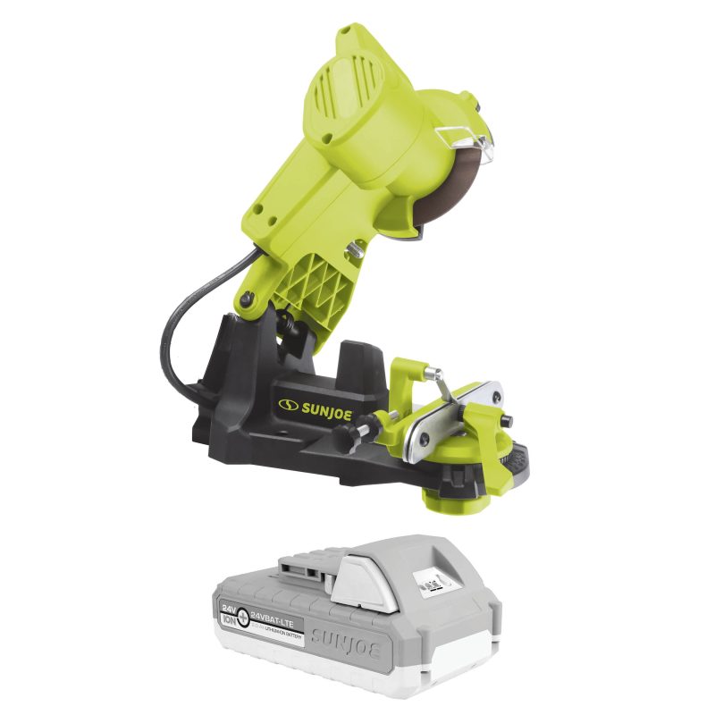 Sun Joe 24V-CSSHRP-LTE 24-Volt* IONMAX Cordless Mountable Chain Saw Sharpener Kit | W/ 2.0-Ah Battery + Charger - 图片 2