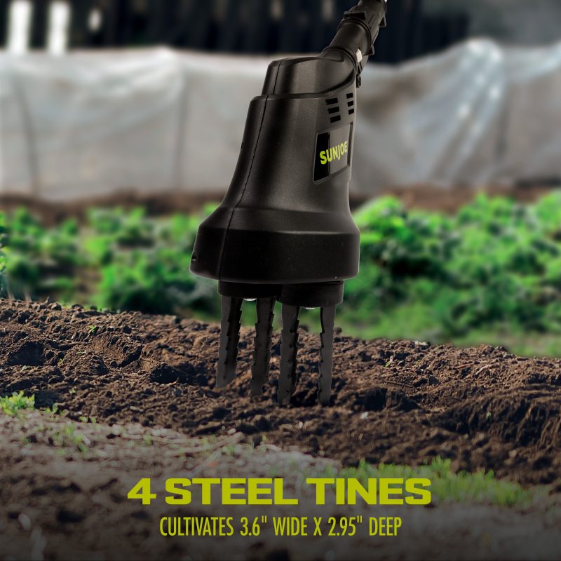 Sun Joe 24V-CTLR-LTE 24-Volt Claw Tiller + Cultivator | W/ 2.0-Ah Battery + Charger - 图片 4