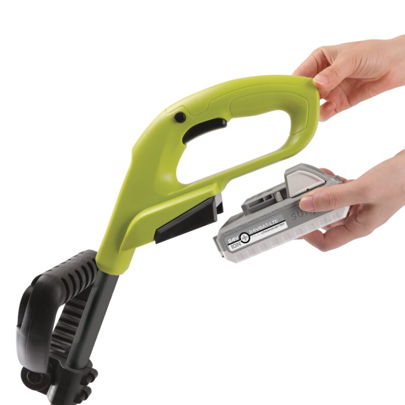 Sun Joe 24V-GT10-LTE 24-Volt* IONMAX Cordless Lightweight Stringless Grass Trimmer | 10-inch | W/ 2.0-Ah Battery + Charger - 图片 9