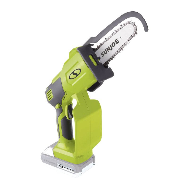 Sun Joe 24-Volt* IONMAX Cordless Handheld Chainsaw W/ Bonus Chain | 5-inch Pruning Saw Kit | W/ 2.0-Ah Battery + Charger - 图片 11