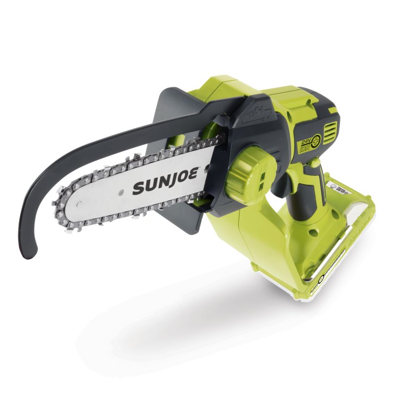 Sun Joe 24V-HCSEC-LT 24-Volt* IONMAX Cordless Handheld Chainsaw | 5-inch Pruning Saw Kit | W/ 2.5-Ah Battery, Charger, and Bonus Chain - 图片 2