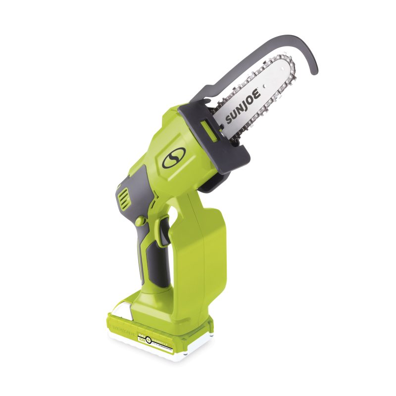 Sun Joe 24V-HCSEC-LT 24-Volt* IONMAX Cordless Handheld Chainsaw | 5-inch Pruning Saw Kit | W/ 2.5-Ah Battery, Charger, and Bonus Chain - 图片 3