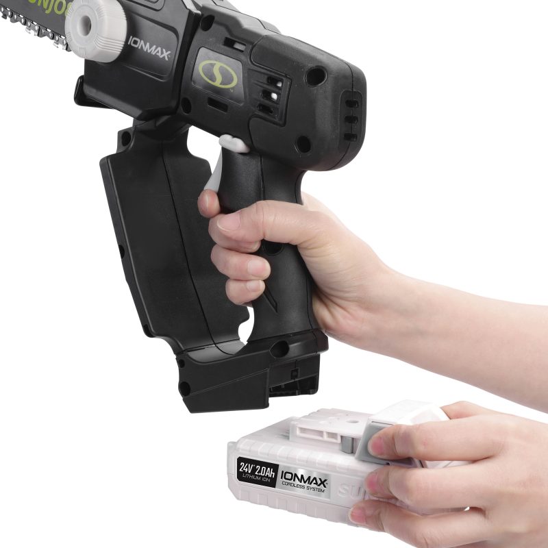 Sun Joe 24V-HCSWP-6-LTE 24-Volt* IONMAX Cordless Telescoping Pole Pruning Saw Kit | 4000 RPM | W/ 2.0-Ah Battery + Charger - 图片 13