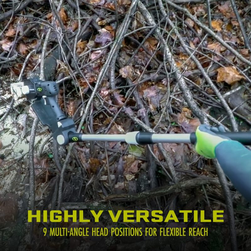 Sun Joe 24V-HCSWP-6-LTE 24-Volt* IONMAX Cordless Telescoping Pole Pruning Saw Kit | 4000 RPM | W/ 2.0-Ah Battery + Charger - 图片 5