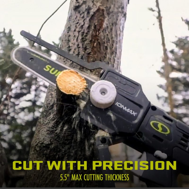 Sun Joe 24V-HCSWP-6-LTE 24-Volt* IONMAX Cordless Telescoping Pole Pruning Saw Kit | 4000 RPM | W/ 2.0-Ah Battery + Charger - 图片 7