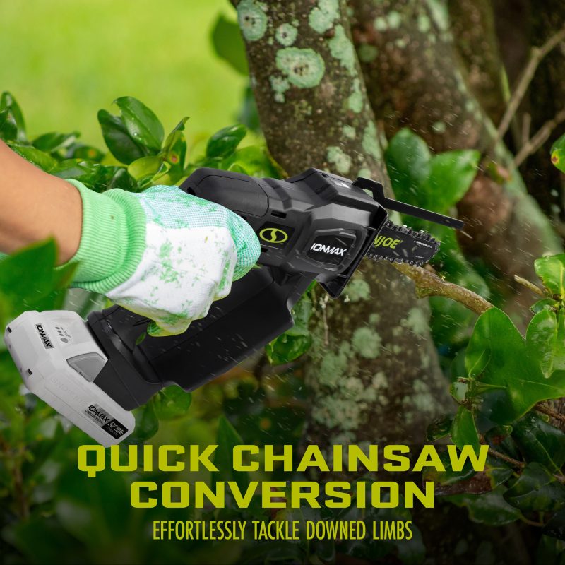 Sun Joe 24V-HCSWP-6-LTE 24-Volt* IONMAX Cordless Telescoping Pole Pruning Saw Kit | 4000 RPM | W/ 2.0-Ah Battery + Charger - 图片 8