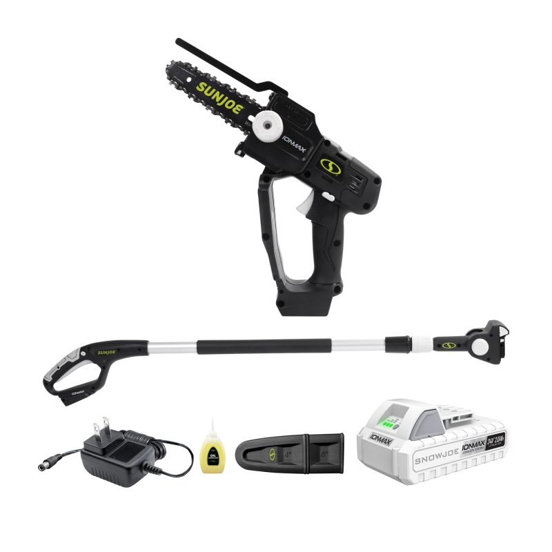 Sun Joe 24V-HCSWP-6-LTE 24-Volt* IONMAX Cordless Telescoping Pole Pruning Saw Kit | 4000 RPM | W/ 2.0-Ah Battery + Charger - 图片 2