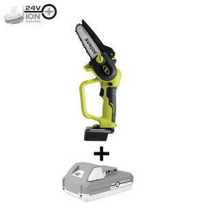 Sun Joe 24V-HCSWP-LTE 24-Volt* IONMAX Cordless Telescoping Pole Pruning Saw | 12-Ft Reach | 4000 RPM | W/ 2.0-Ah Battery + Charger