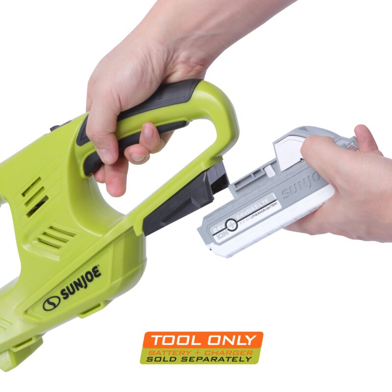 Sun Joe 24V-HT18-CT 24-Volt IONMAX Cordless Handheld Hedge Trimmer | 5/8" | Tool Only - 图片 3