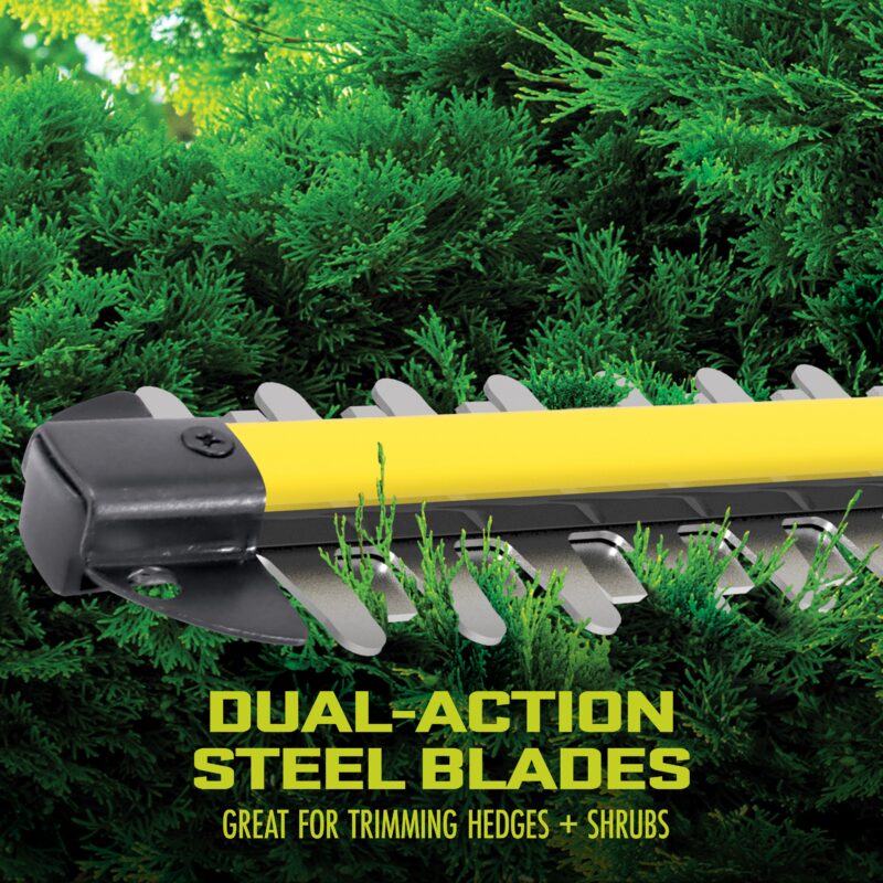 Sun Joe 24V-HT18-LTE 24-Volt* IONMAX Cordless Handheld Hedge Trimmer | 18-inch | W/ 2.0-Ah Battery + Charger - 图片 4