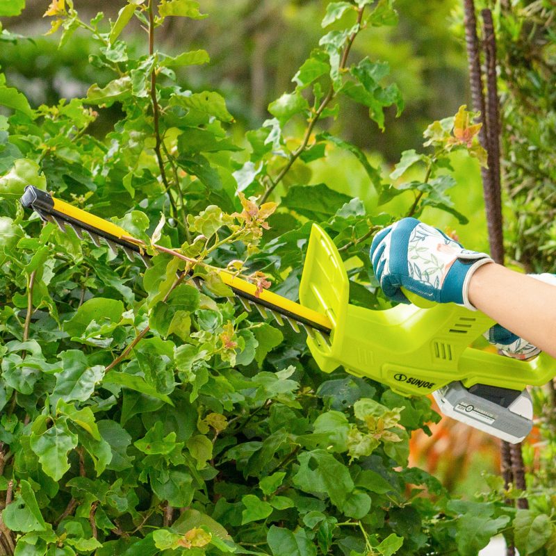 Sun Joe 24V-HT18-TB-LTE Garden Combo Kit w/ 24V* 2.0-Ah Batteries + Charger | Hedge Trimmer | Turbine Blower - 图片 9