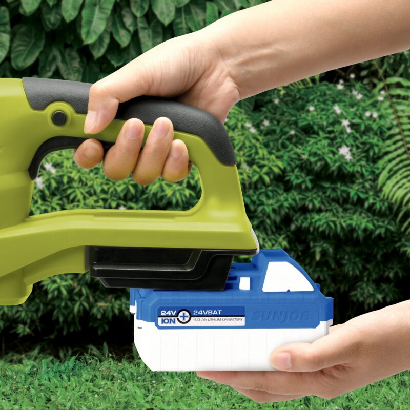 Sun Joe 24V-HT22-MAX 24-Volt* IONMAX Cordless Hedge Trimmer Kit | 22-inch | W/ 4.0-Ah Battery + Quick Charger - 图片 7
