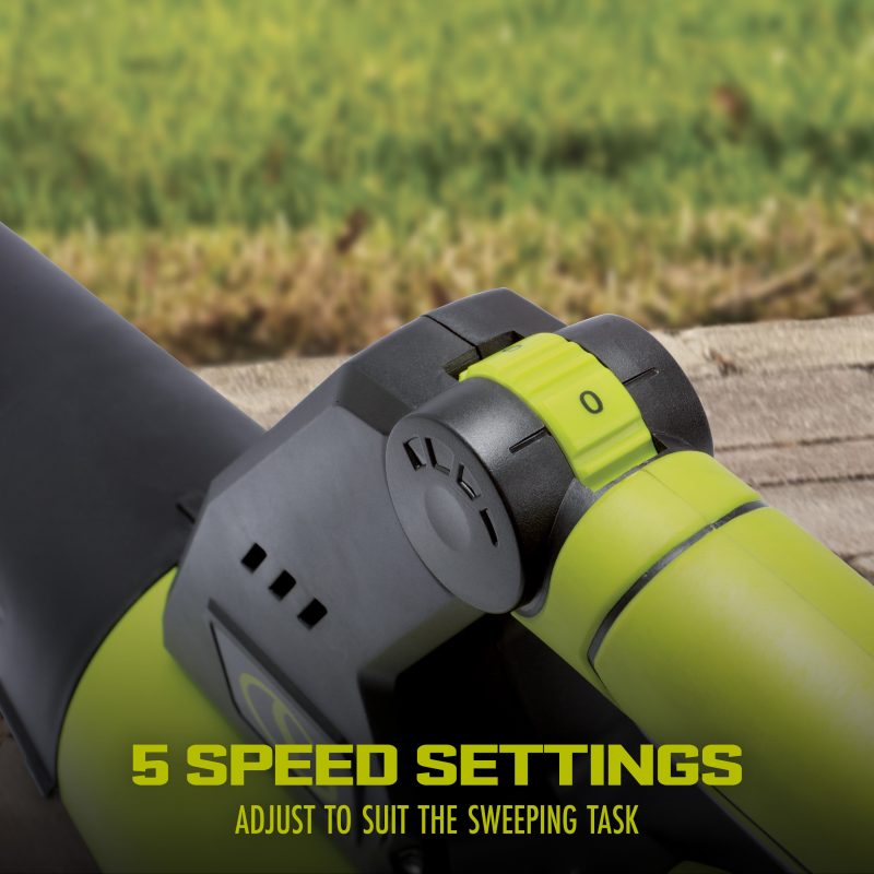 Sun Joe 24V-JB-LTE 24-Volt* IONMAX Cordless Turbine Jet Blower Kit | 350 CFM Max | W/ 2.0-Ah Battery + Charger - 图片 5
