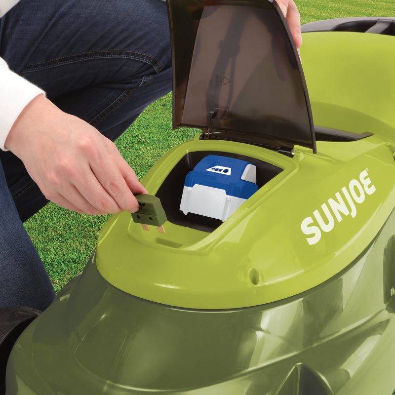 Sun Joe 24V-MJ14C 24-Volt* IONMAX Cordless Push Lawn Mower Kit | 14-inch | W/ 4.0-Ah Battery + Charger - 图片 9