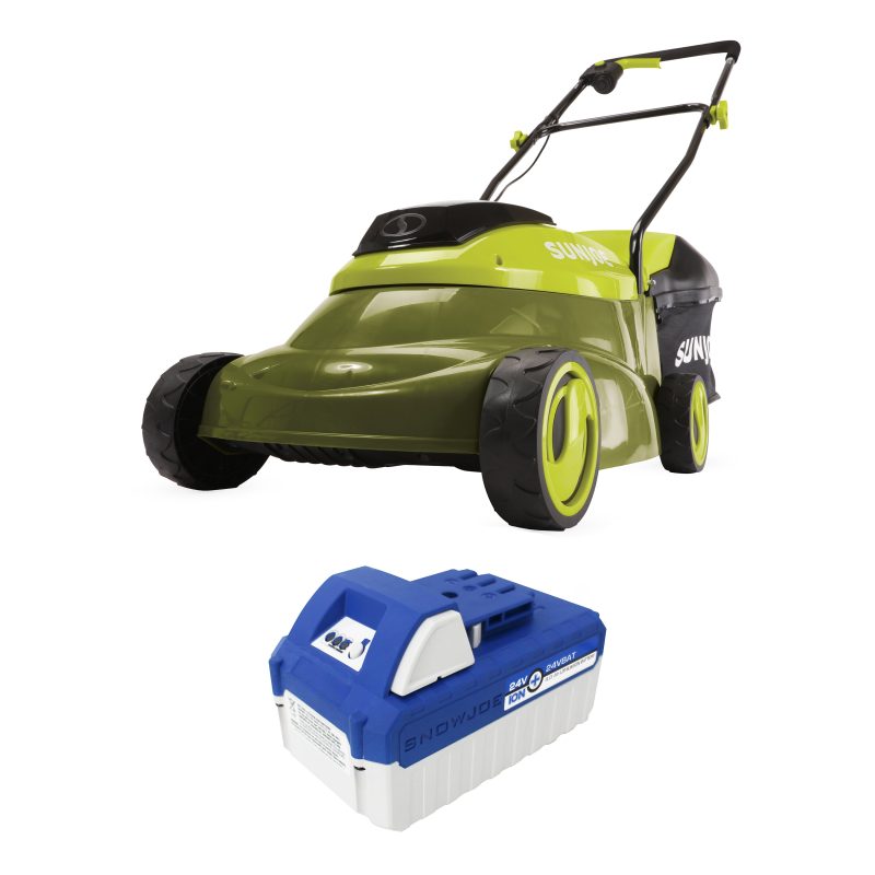Sun Joe 24V-MJ14C 24-Volt* IONMAX Cordless Push Lawn Mower Kit | 14-inch | W/ 4.0-Ah Battery + Charger - 图片 2