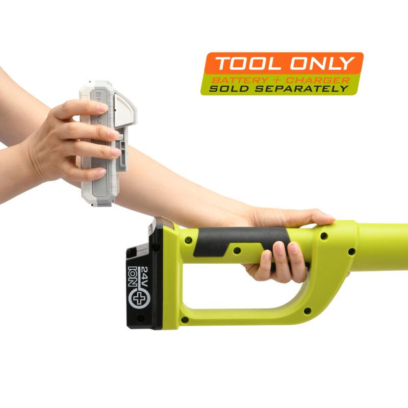 Sun Joe 24V-PHT17-CT 24-Volt IONMAX Cordless Pole Hedge Trimmer | 17-Inch | Tool Only - 图片 4