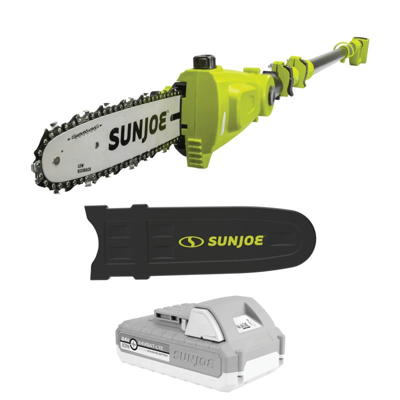 Sun Joe 24V-PS10-LTE 24-Volt* IONMAX Cordless Telescoping Pole Chainsaw | 10-inch | W/ 2.0-Ah Battery + Charger - 图片 2