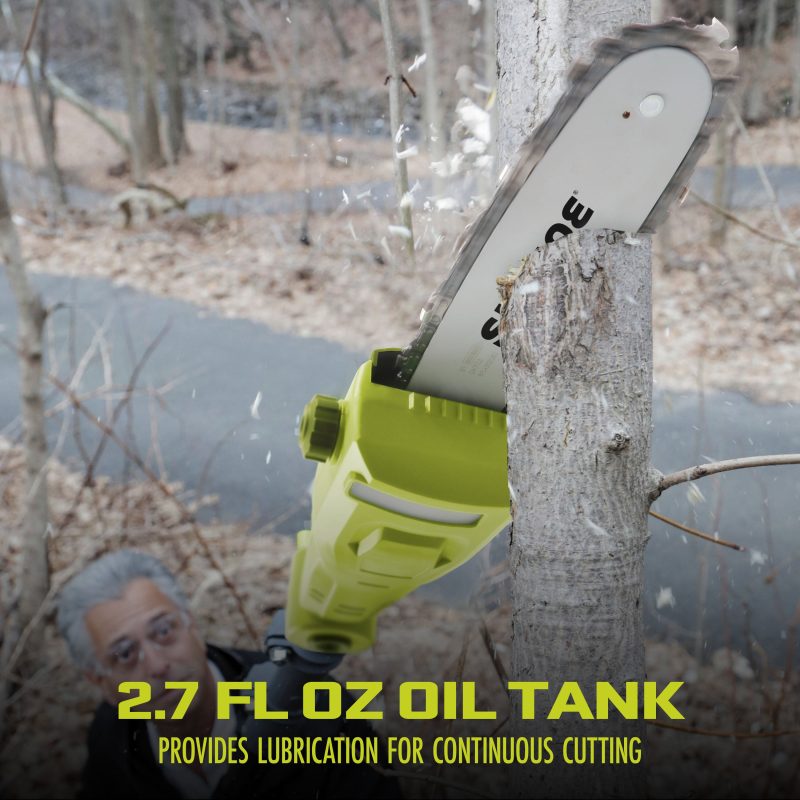 Sun Joe 24V-PS8-CT 24-Volt IONMAX Cordless Telescoping Pole Chainsaw | 8-Inch | Tool Only - 图片 6