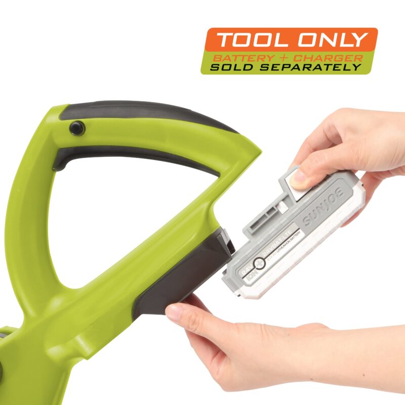 Sun Joe 24V-SB10-CT 24-Volt IONMAX Cordless SharperBlade Stringless Lawn Trimmer | 10-Inch | Tool Only - 图片 8
