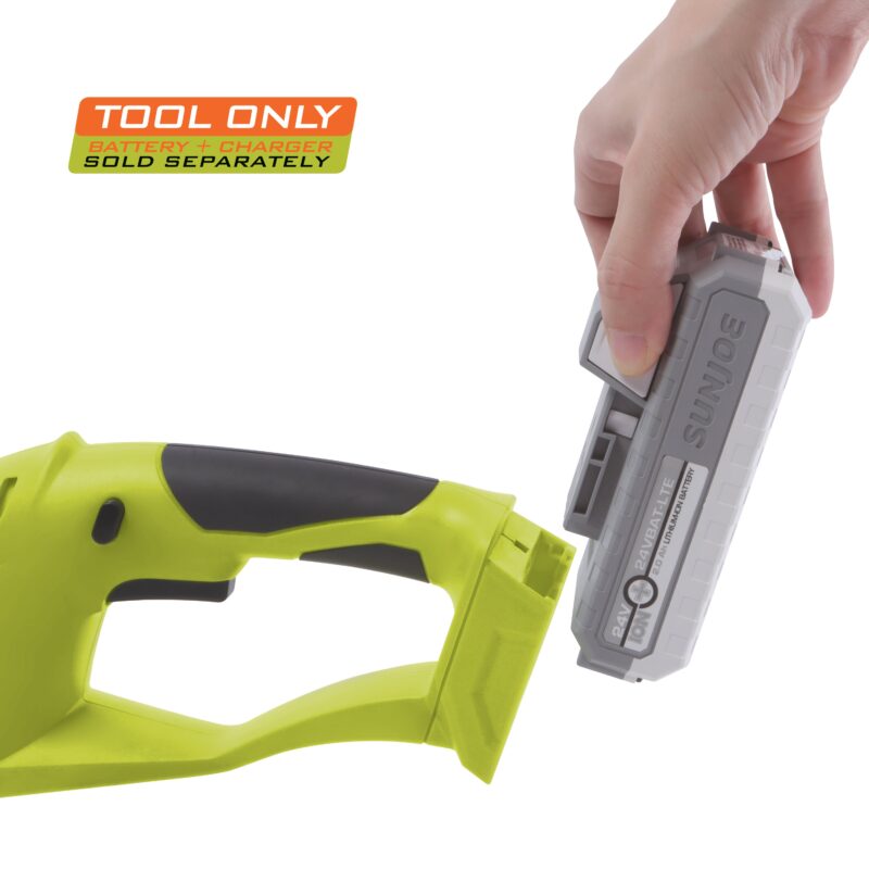 Sun Joe 24V-SSEG-CT 24-Volt IONMAX Cordless Handheld Shrubber + Trimmer | Tool Only - 图片 8