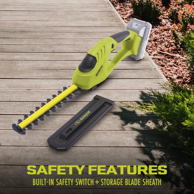 Sun Joe 24V-SSEG-CT 24-Volt IONMAX Cordless Handheld Shrubber + Trimmer | Tool Only - 图片 3