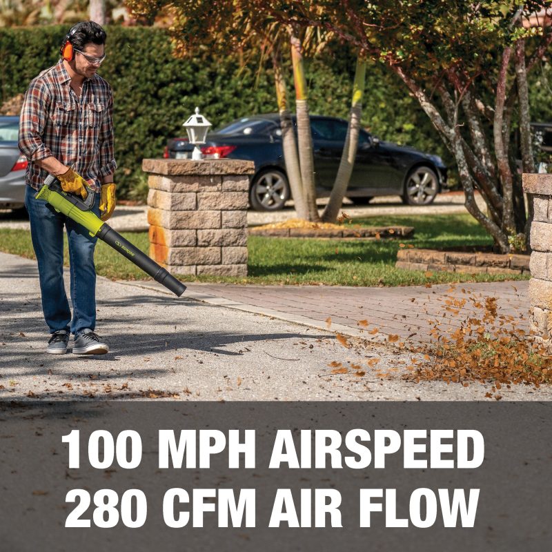 Sun Joe 24-Volt* IONMAX Cordless Leaf Blower + Grass Trimmer Bundle | 100-MPH Air Speed | 10-inch Trimmer | W/ 2.0-Ah Battery + Charger - 图片 6