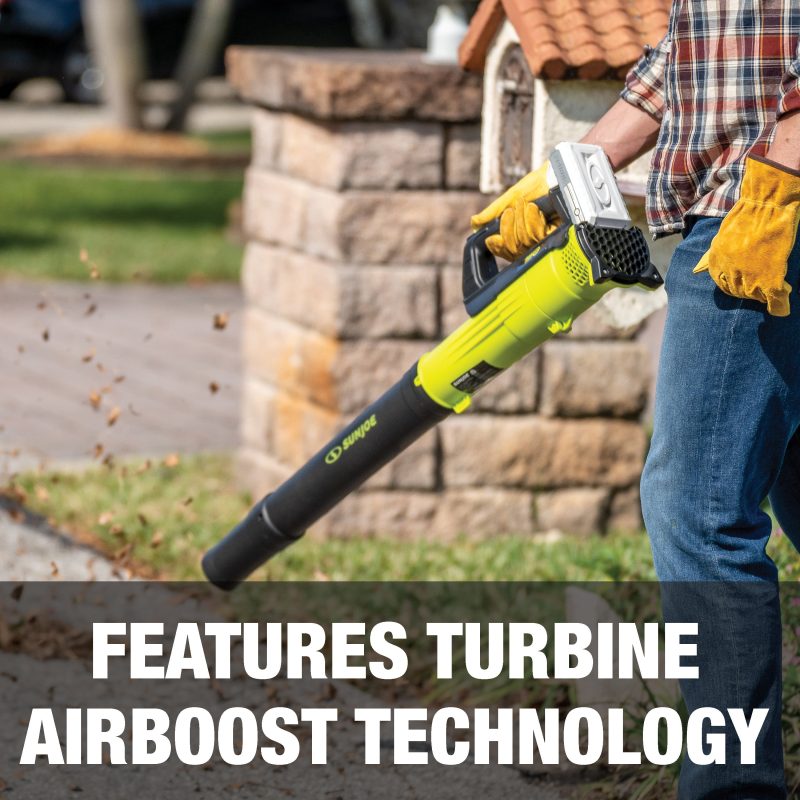Sun Joe 24-Volt* IONMAX Cordless Leaf Blower + Grass Trimmer Bundle | 100-MPH Air Speed | 10-inch Trimmer | W/ 2.0-Ah Battery + Charger - 图片 7