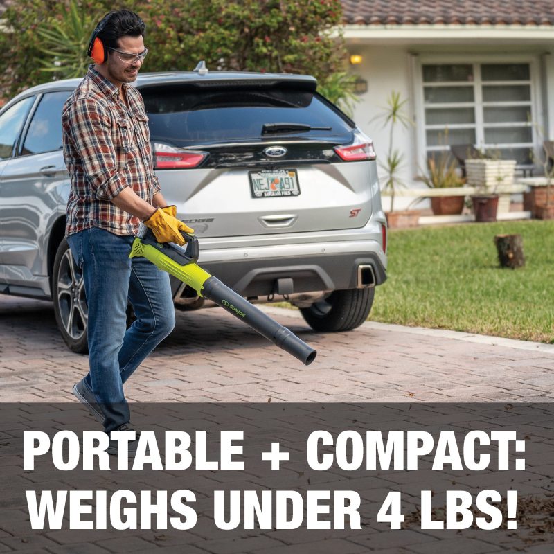 Sun Joe 24-Volt* IONMAX Cordless Leaf Blower + Grass Trimmer Bundle | 100-MPH Air Speed | 10-inch Trimmer | W/ 2.0-Ah Battery + Charger - 图片 8