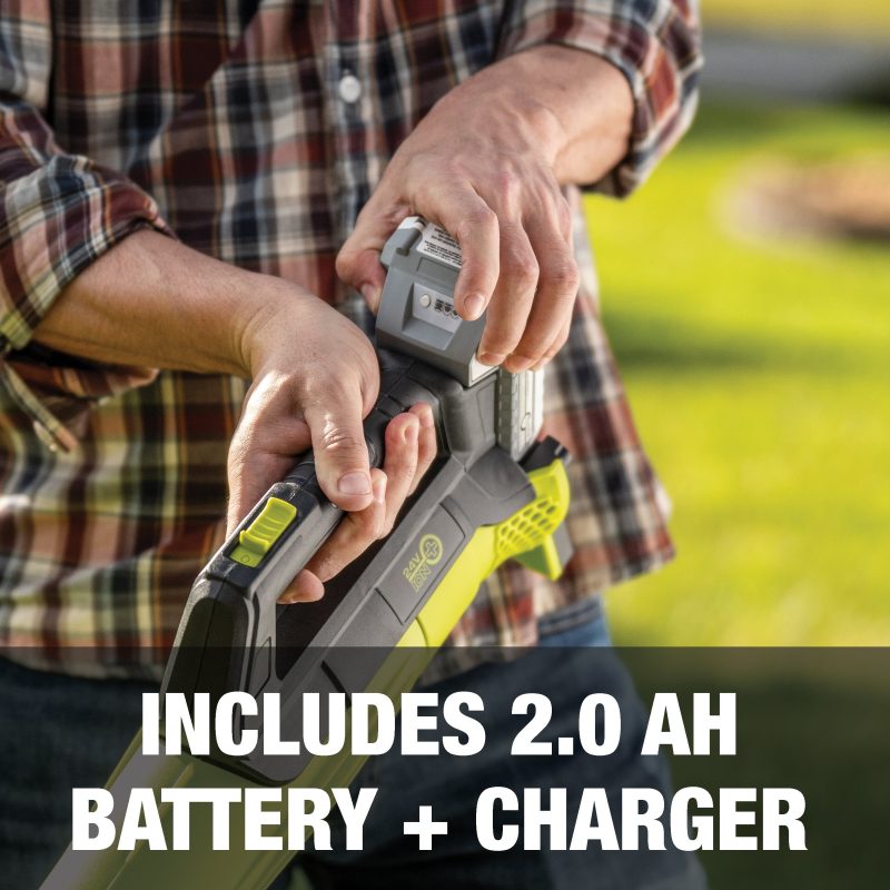 Sun Joe 24-Volt* IONMAX Cordless Leaf Blower + Grass Trimmer Bundle | 100-MPH Air Speed | 10-inch Trimmer | W/ 2.0-Ah Battery + Charger - 图片 10