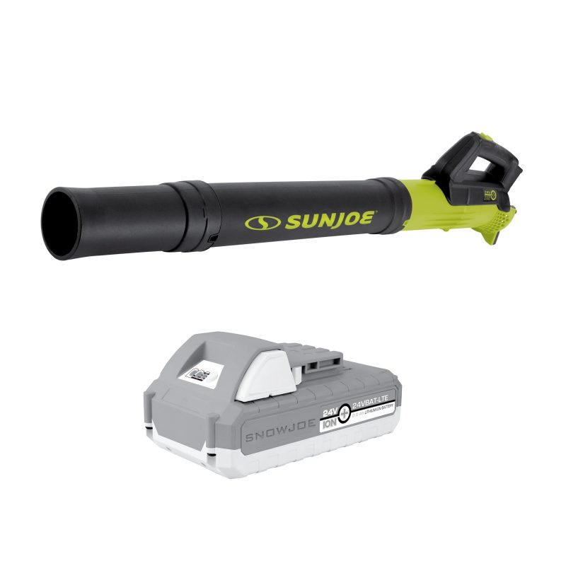 Sun Joe 24V-TB-GT50-LTE 24-Volt* IONMAX Cordless Grass Trimmer & Cordless Turbine Jet Blower Bundle | w/ 2.0-Ah Battery and Charger, Additional Nylon Grass Blades - 图片 2