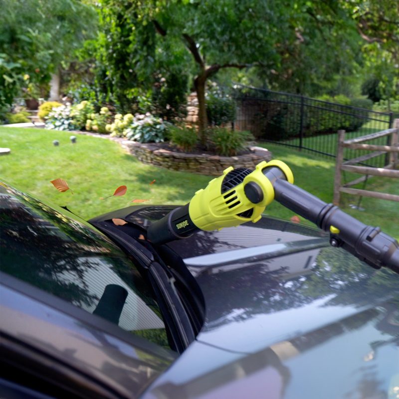 Sun Joe 24V-TBP-LTE 2-in-1 Handheld + Pole Leaf Blower Kit | W/ 2.0-Ah Battery + Charger | Includes 3 Nozzle Connections - 图片 15