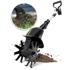 Sun Joe 24V-TLR-CT 24-Volt IONMAX Cordless Garden Tiller + Cultivator | Tool Only