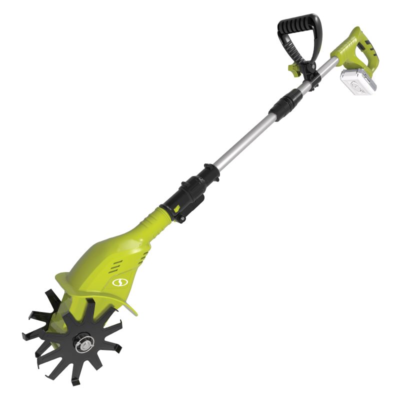 Sun Joe 24V-TLR-LTE-GRN 24-Volt* IONMAX Cordless Garden Tiller + Cultivator Kit | W/ 2.0-Ah Battery + Charger (Green) - 图片 12