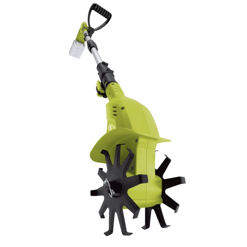 Sun Joe 24V-TLR-LTE-GRN 24-Volt* IONMAX Cordless Garden Tiller + Cultivator Kit | W/ 2.0-Ah Battery + Charger (Green) - 图片 2