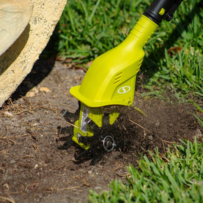 Sun Joe 24V-TLR-LTE-GRN 24-Volt* IONMAX Cordless Garden Tiller + Cultivator Kit | W/ 2.0-Ah Battery + Charger (Green) - 图片 7