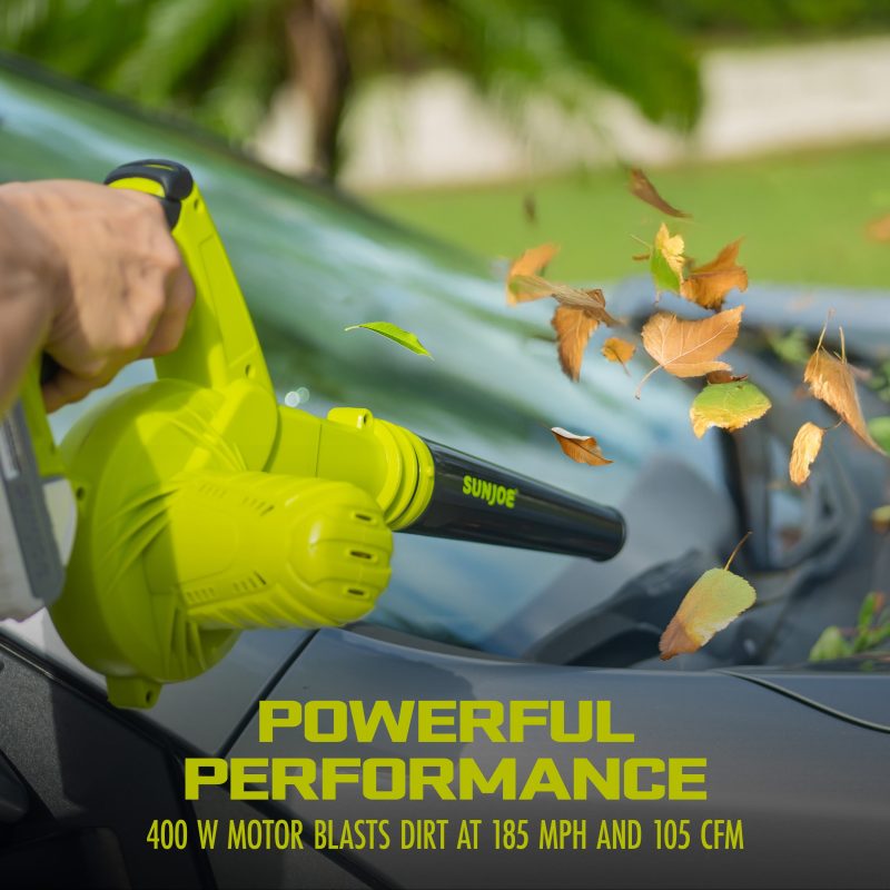 Sun Joe 24V-WSB-LTE 24-Volt* IONMAX Workshop Blower + Vacuum | W/ 2.0-Ah Battery + Charger - 图片 5