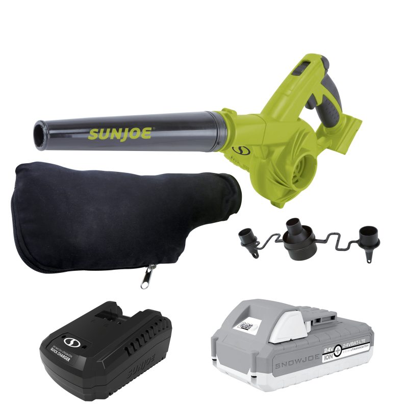 Sun Joe 24V-WSB-LTE 24-Volt* IONMAX Workshop Blower + Vacuum | W/ 2.0-Ah Battery + Charger - 图片 3