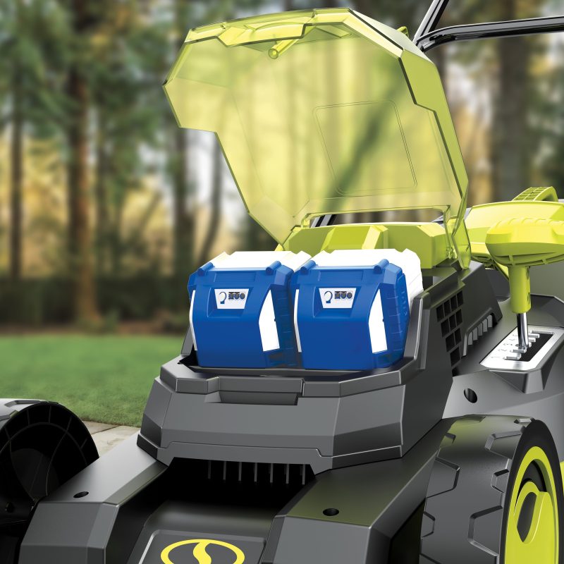 Sun Joe 24V-X2-16LM 48-Volt* IONMAX Cordless Brushless Lawn Mower Kit | 16-Inch | 12-Gallon Collection Bag | Comfort Grip | 6-Position Height Adjustment | W/ 2 x 4.0-Ah Batteries + Charger - 图片 11