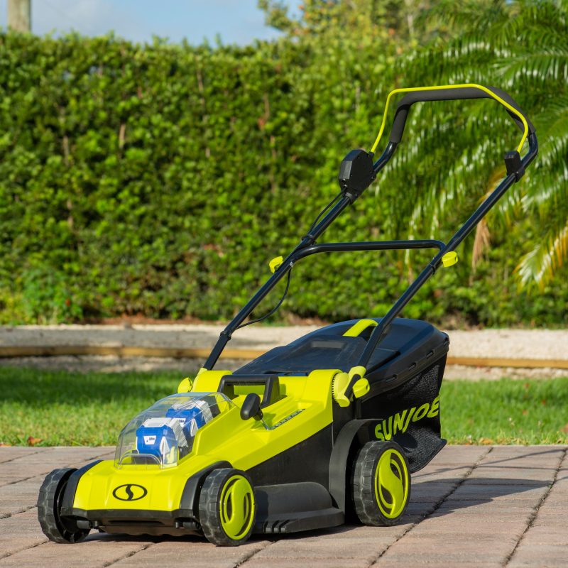 Sun Joe 24V-X2-17LM 48-Volt* IONMAX Cordless Lawn Mower Kit W/ Collection Bag | 17-inch | 6-Position | W/ 2 x 4.0-Ah Batteries + Charger - 图片 8