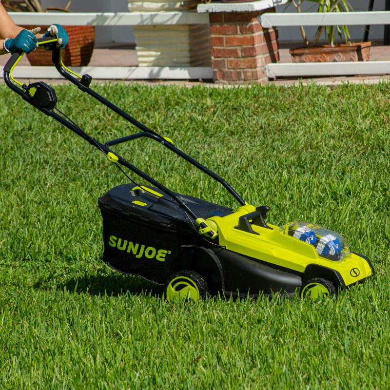 Sun Joe 24V-X2-17LM 48-Volt* IONMAX Cordless Lawn Mower Kit W/ Collection Bag | 17-inch | 6-Position | W/ 2 x 4.0-Ah Batteries + Charger - 图片 11