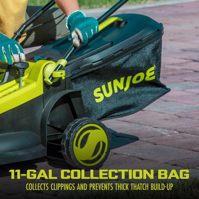 Sun Joe 24V-X2-17LM 48-Volt* IONMAX Cordless Lawn Mower Kit W/ Collection Bag | 17-inch | 6-Position | W/ 2 x 4.0-Ah Batteries + Charger - 图片 6