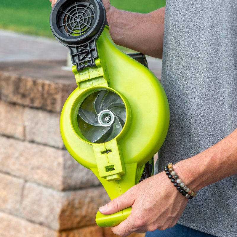 Sun Joe 24V-X2-BVM190 48-Volt* IONMAX Cordless Leaf Blower Vacuum Mulcher Kit | 190-MPH | 340-CFM | W/ 2 x 4.0-Ah Batteries + Charger - 图片 8