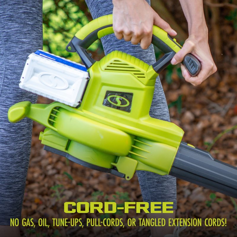 Sun Joe 24V-X2-BVM190-CT 48-Volt IONMAX Cordless Leaf Blower Vacuum Mulcher Kit | 190-MPH | 340-CFM | Tool Only - 图片 6